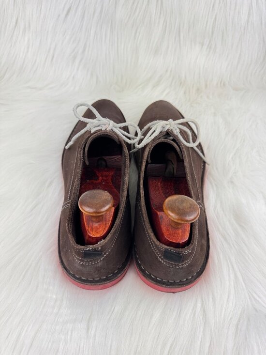 Heschung 1934 Veritable Cousu Suede Oxford Shoes Brown Red Sole US 11.5 main image 14
